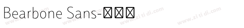 Bearbone Sans字体转换 Bearbone Sans字体转换